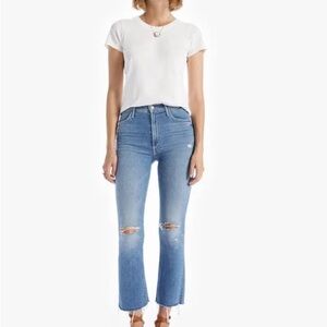 Mother The Hustler Ankle Fray Jeans Size 27